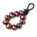 Red Brown Large-Hole Freshwater Pearls – 10–11mm, 10-Piece Pack