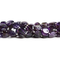 10–13mm Amethyst Smooth Hexagon Beads, 8-Inch Strand