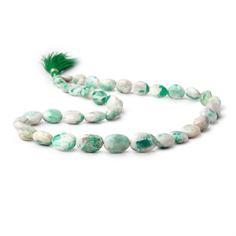 Colombian Emerald in Matrix Nugget Bead Strand – 10–17mm