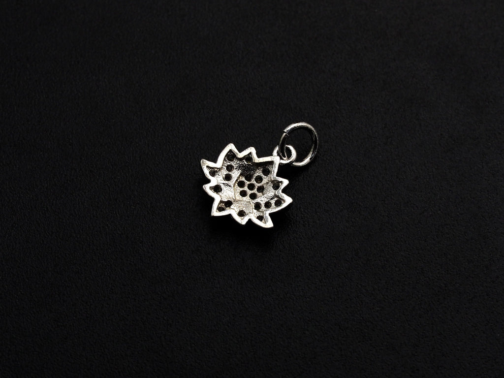 CZ Lotus Flower Pendant - Yoga Charm 11mm Gold/Silver/Rose Gold