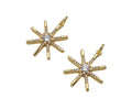 CZ North Star Pendant - 14K Gold Filled Charm 17.5x20.5mm