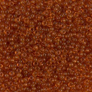 Miyuki 11-133  11/0 Transparent Topaz Seed Beads, 5 or 10 gm