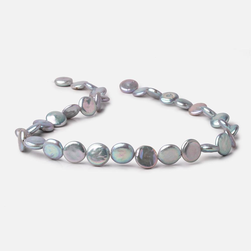 Silver Coin Freshwater Pearl Strand – 11mm, 15 Inch