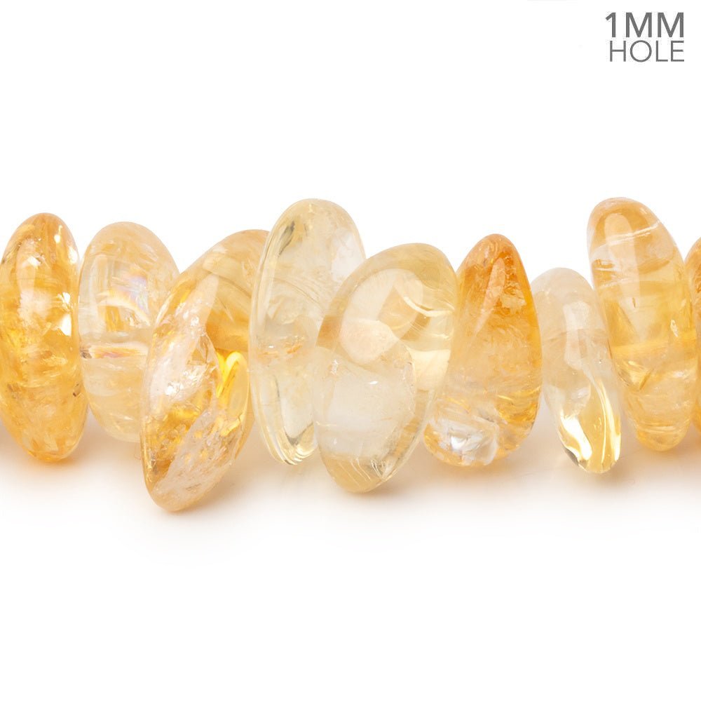11–16mm Bi-Color Citrine Smooth Nugget Beads, 16-Inch Strand