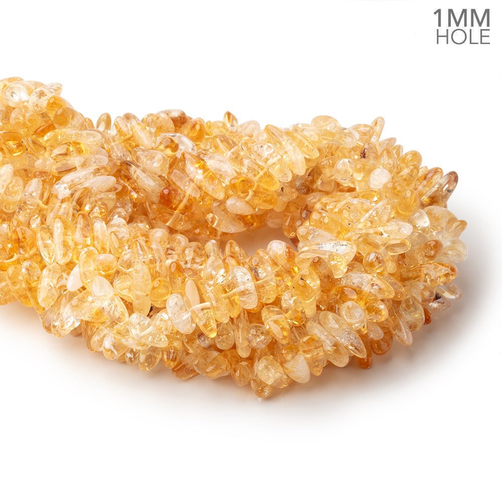 11–16mm Bi-Color Citrine Smooth Nugget Beads, 16-Inch Strand