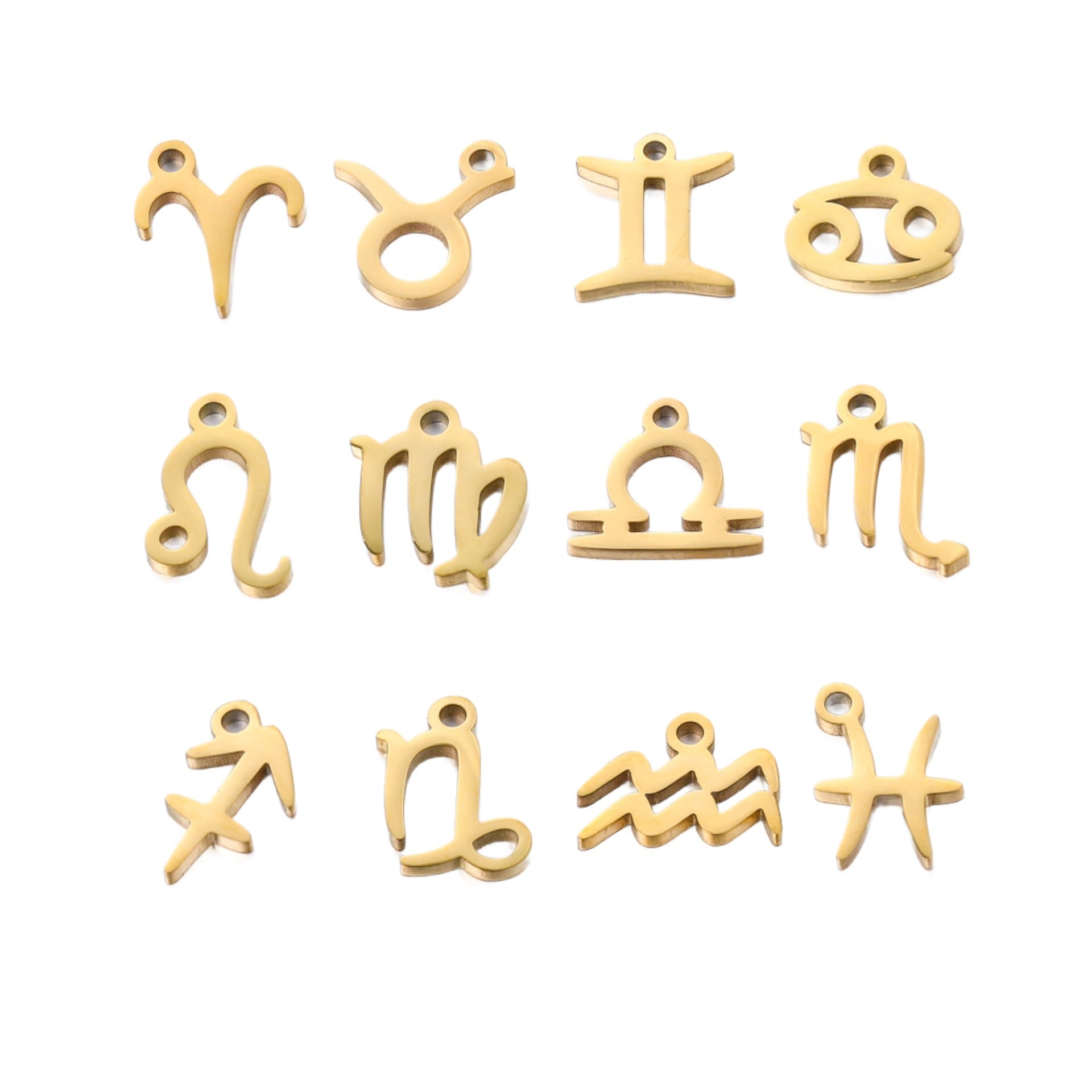 Sign of the Zodiac Charms available in Silver & Waterproof Gold sold Individually - SSC10
