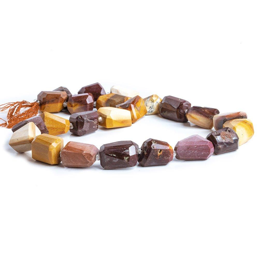 12mm Mookaite Jasper Faceted Nugget Beads, 14 inch