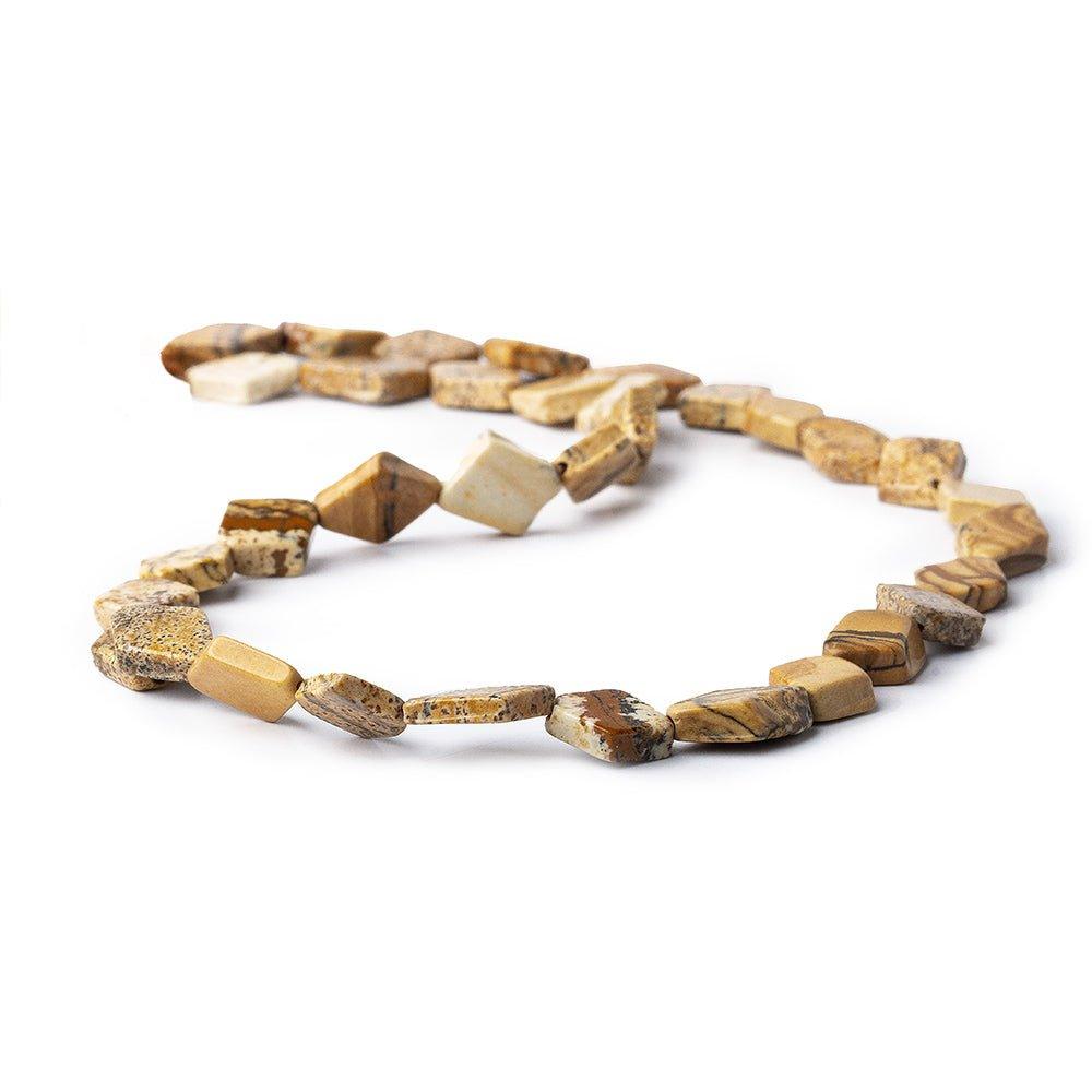 13mm Picture Jasper Plain Kite Beads, 14 inch