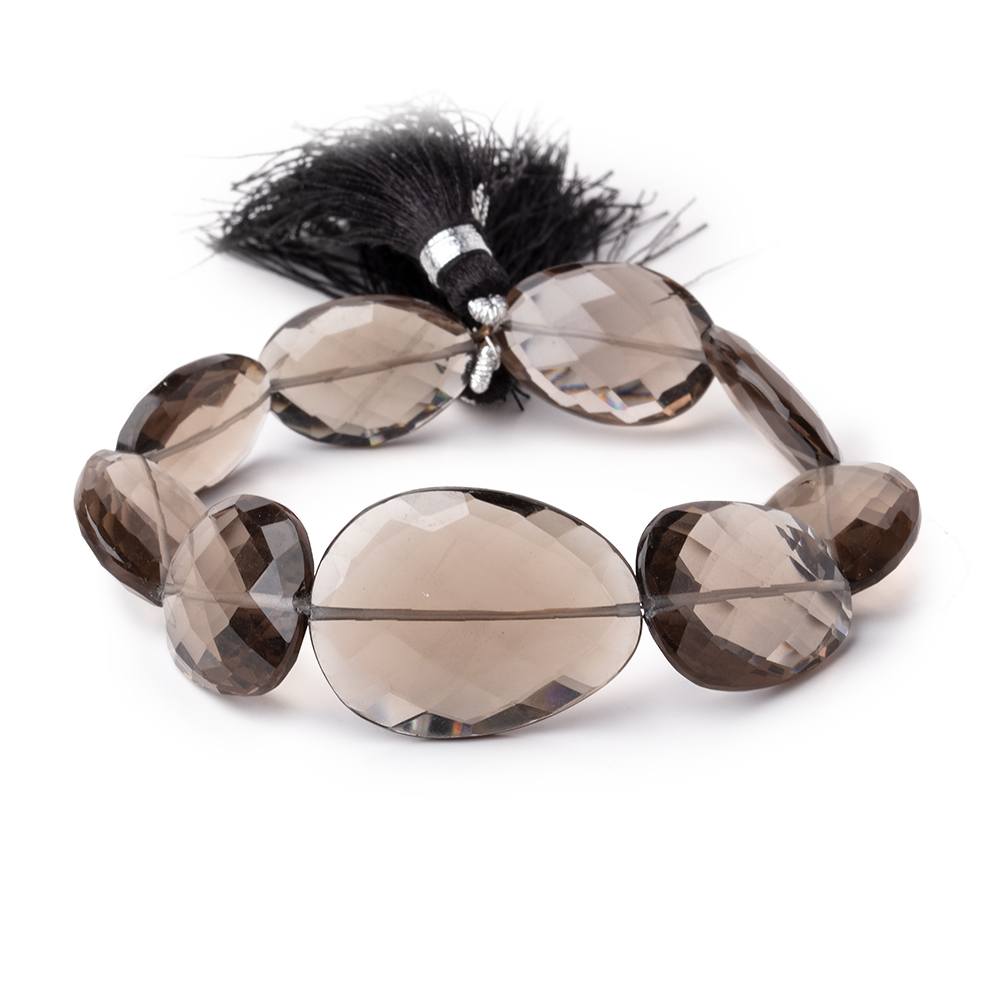 16–26mm Smoky Quartz Faceted Nugget Beads, 8-Inch Strand