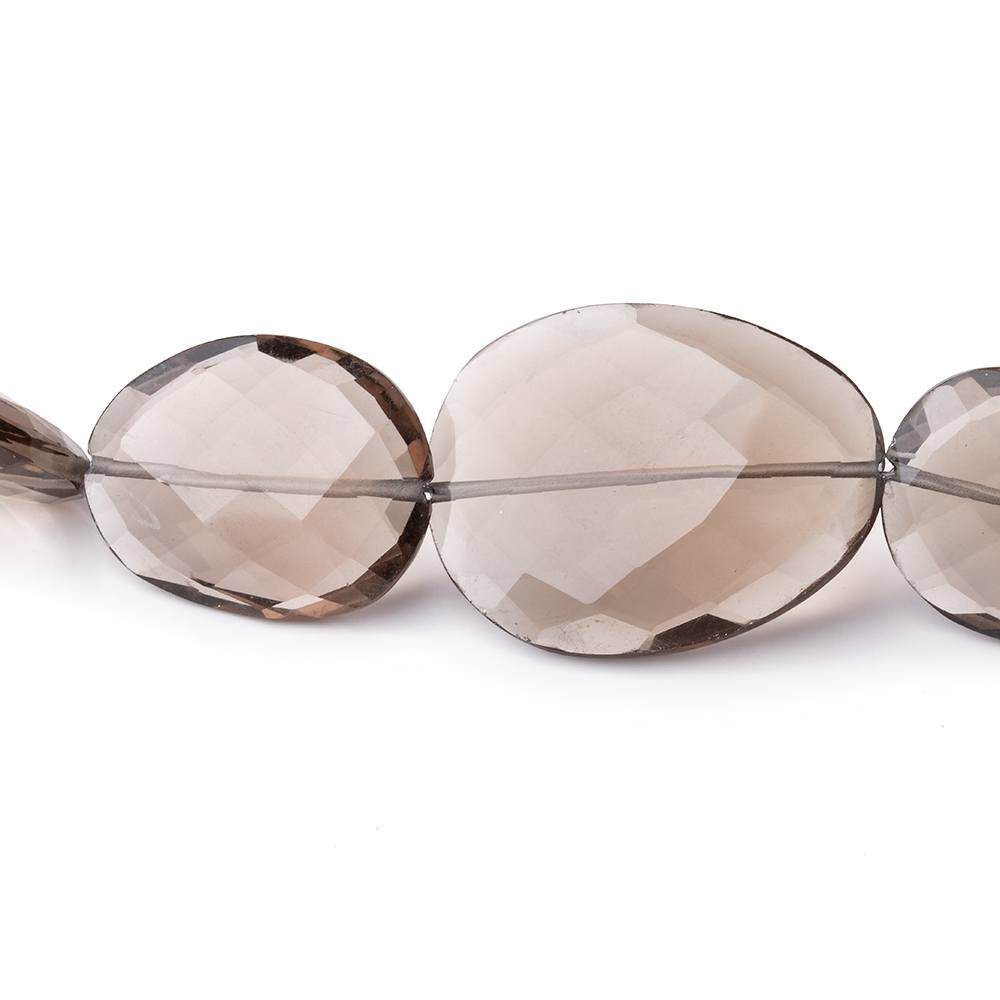 16–26mm Smoky Quartz Faceted Nugget Beads, 8-Inch Strand