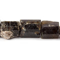 Chocolate Tourmaline Natural Crystal Beads, 16–20mm, 9 Beads