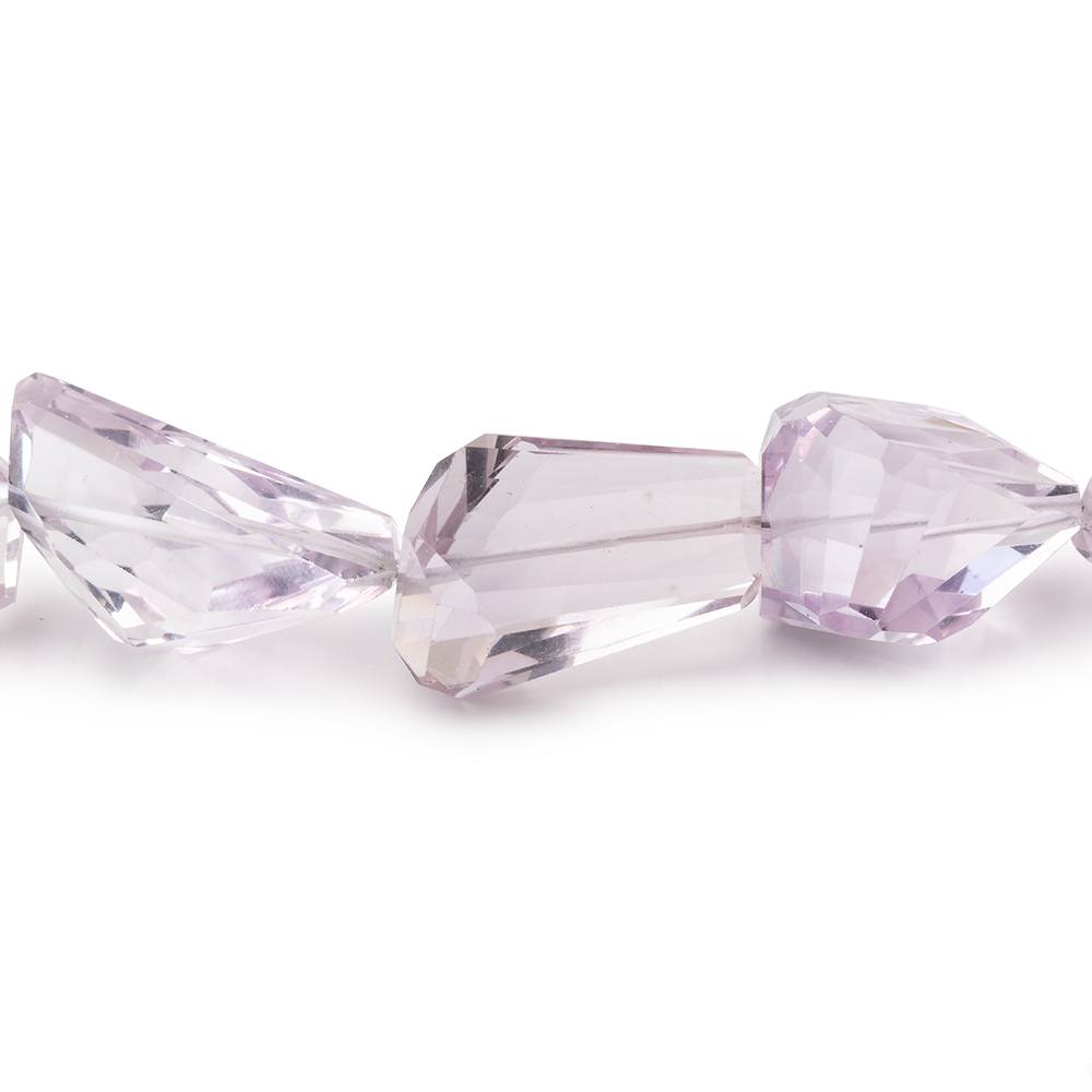 Pink Amethyst Faceted Nugget Beads, 15-Inch Strand