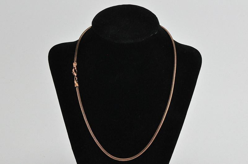 18" Snake Chain Necklace finished with Clasp - Sold by the Piece - Available in 9 Finishes - SNAKE2-N18