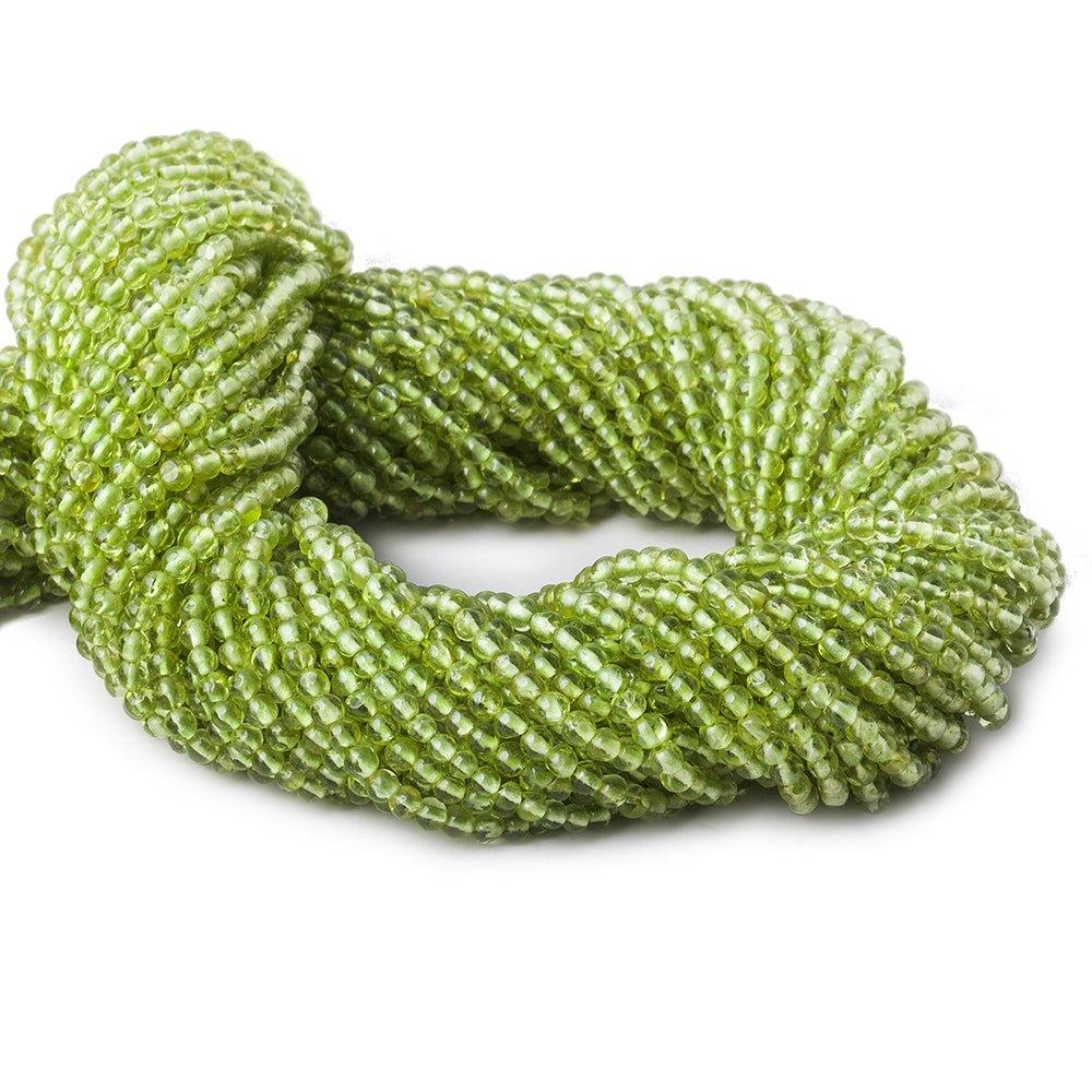 2-2.5mm Peridot Plain Round Beads 14 inch