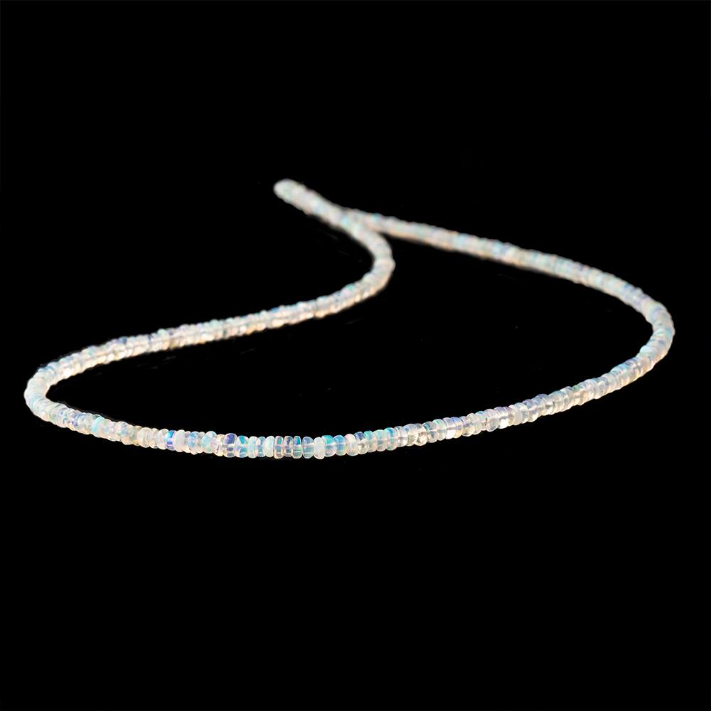2–3mm Ethiopian Opal Smooth Rondelle Beads, 18-Inch Strand