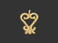 african brass sankofa adinkra pendant ethnic pendants dark background front view