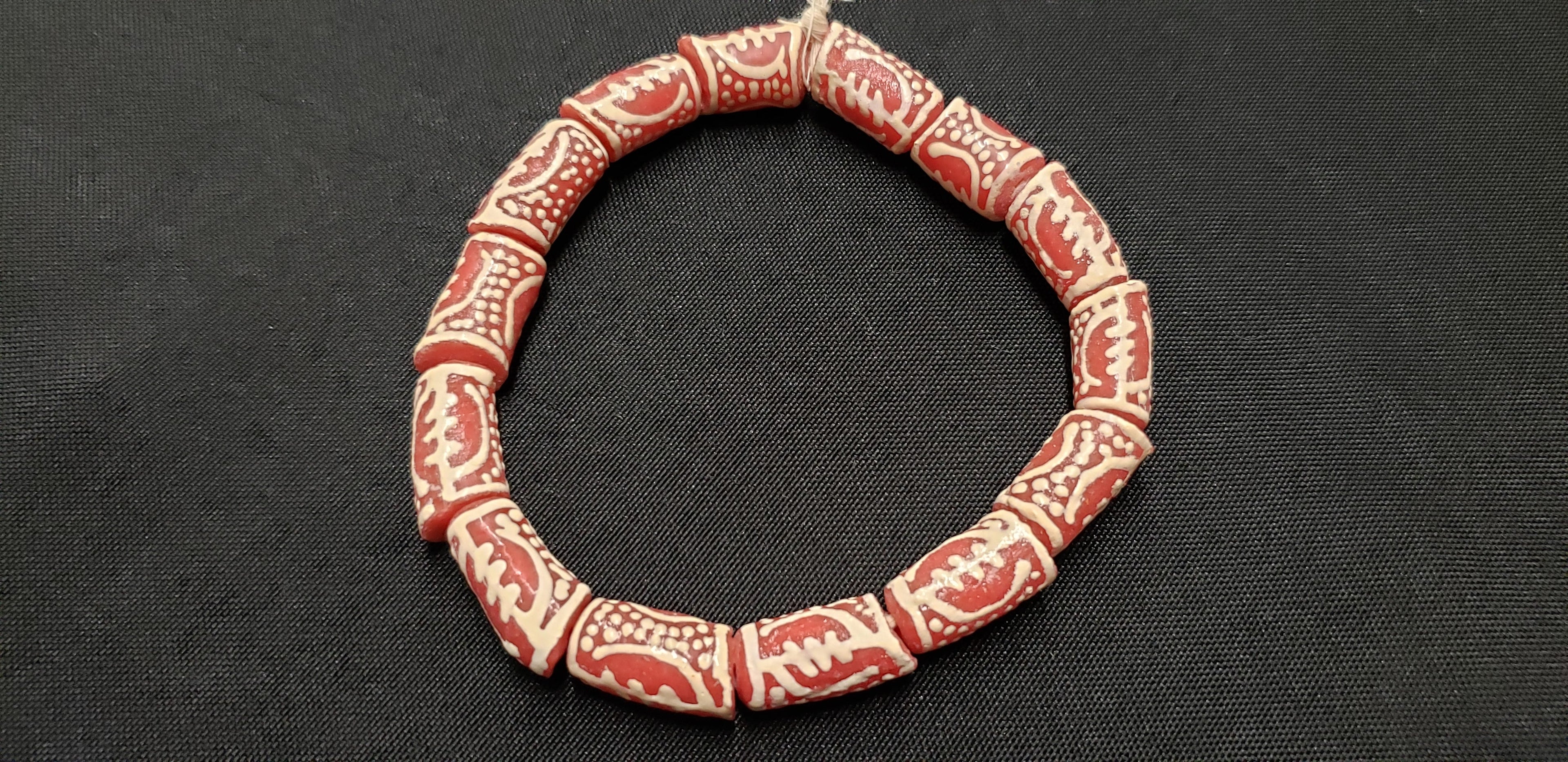 gye nyame glass beads african omnipotence single bead view