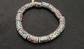 african recycled glass beads humility strength crafting meaning strand top view