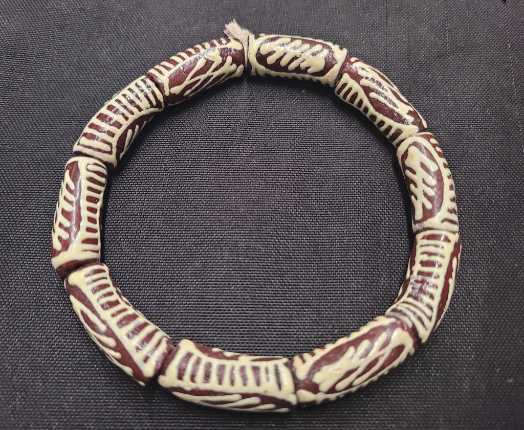 african glass beads ghana AAB#1669 detail view