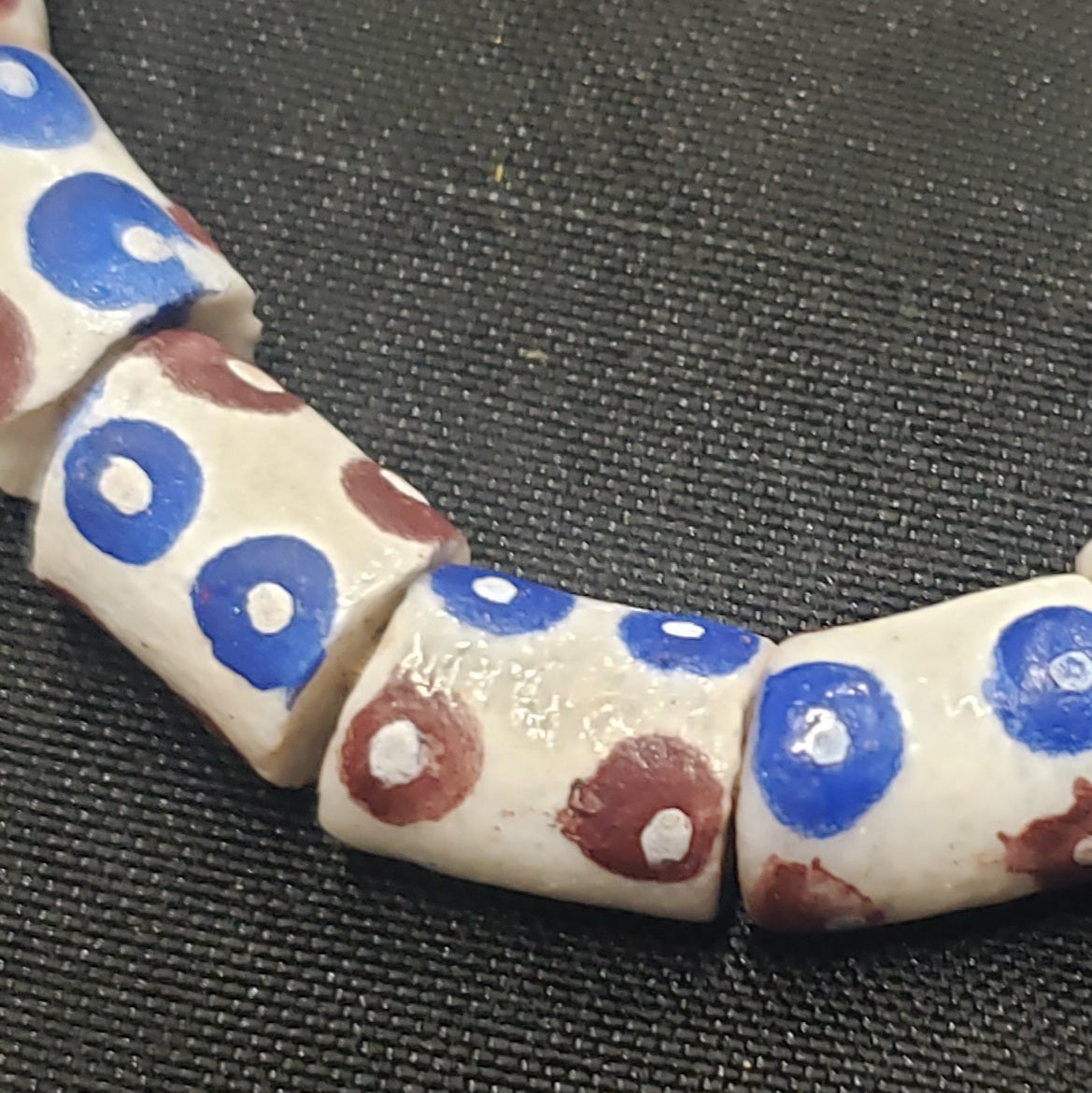 african glass beads evil eye beads AAB#1583 bracelet styled view