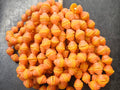 fancy african recycled glass beads #7303 orange coral strand