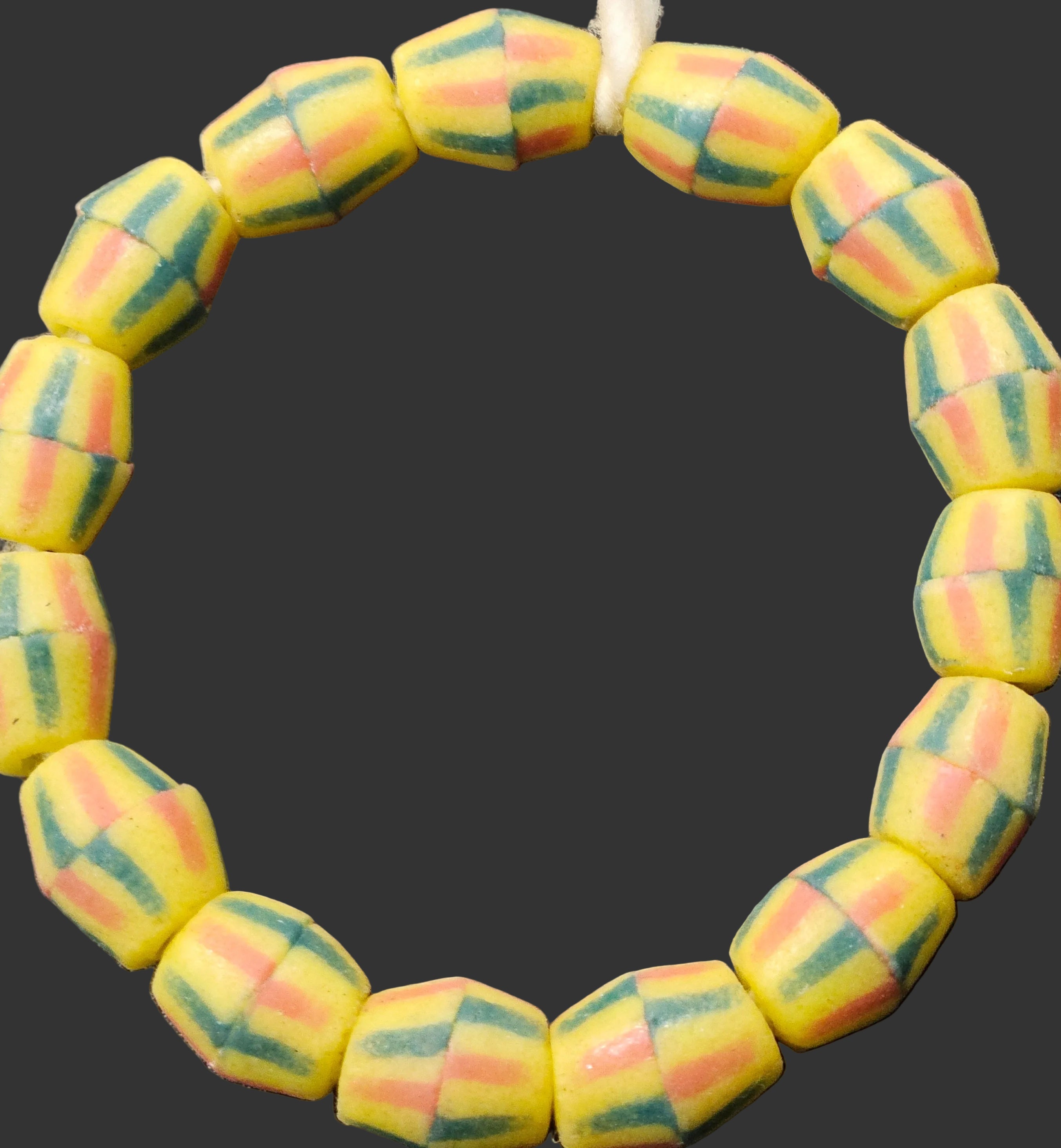 african recycled glass chunky beads #1801 detail view