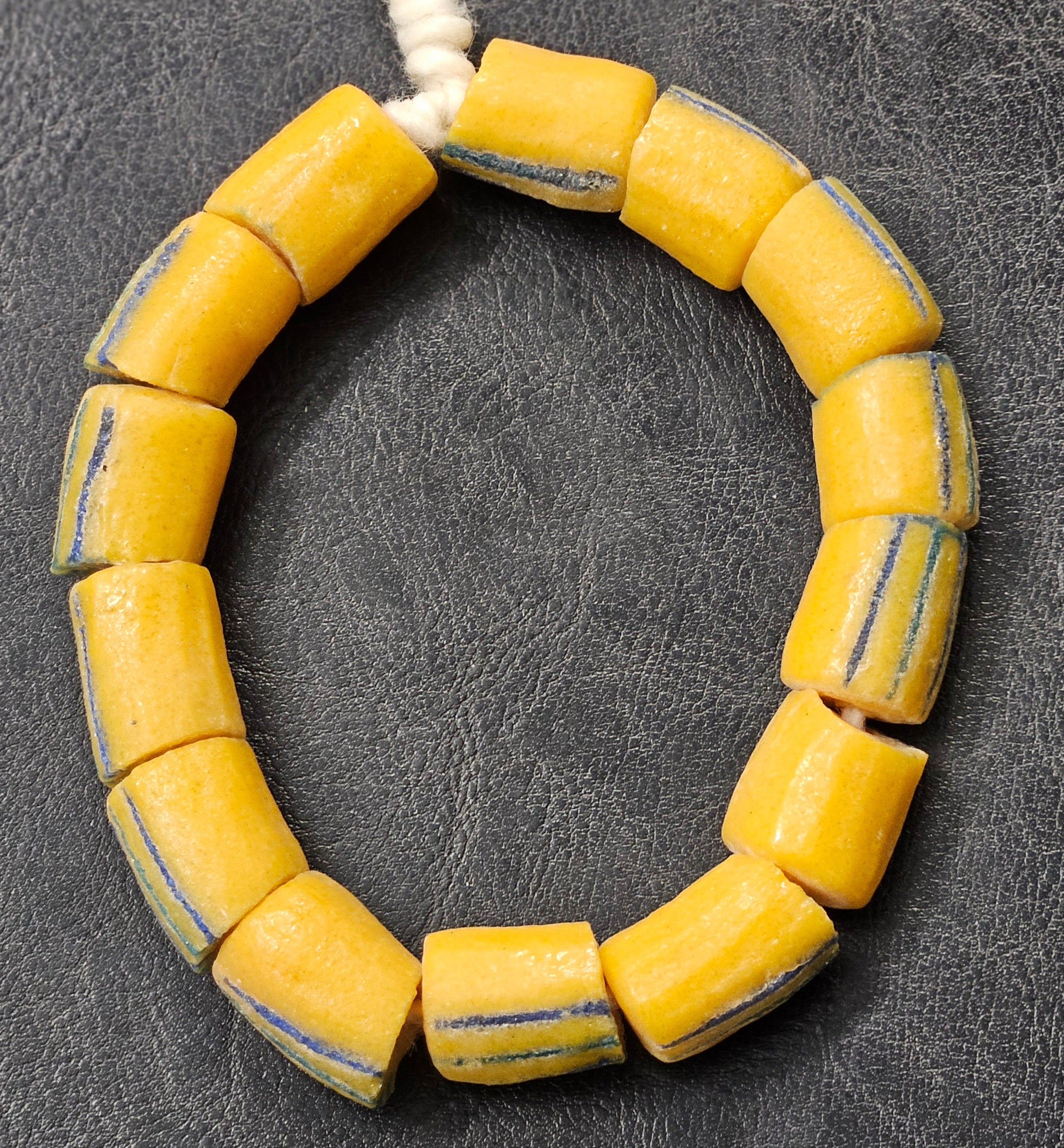 african recycled glass chunky beads #1805 side view