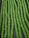 Green Ashanti Glass Spacer Beads – Recycled Glass Strand
