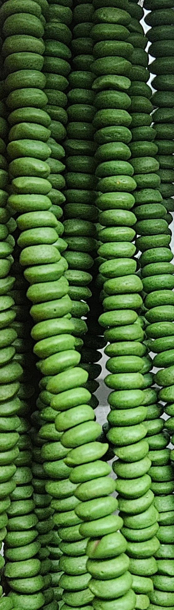 Green Ashanti Glass Spacer Beads – Recycled Glass Strand