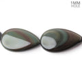 Rainbow Obsidian Smooth Pear Beads, 22.5 × 14mm, 16-Inch Strand