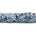 2.2mm Multi Color Fluorite Micro Faceted Cube Beads 12.25 inch 132 pieces