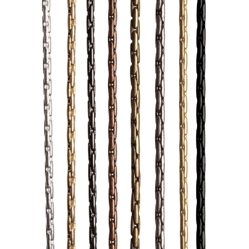 0.7mm Beading Snake Chain - Available in Various Colors - Sold by the Foot | CH 2350