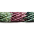 Multicolor Tourmaline Micro-Faceted Rondelle Beads, 2.5mm, 12.5-Inch Strand