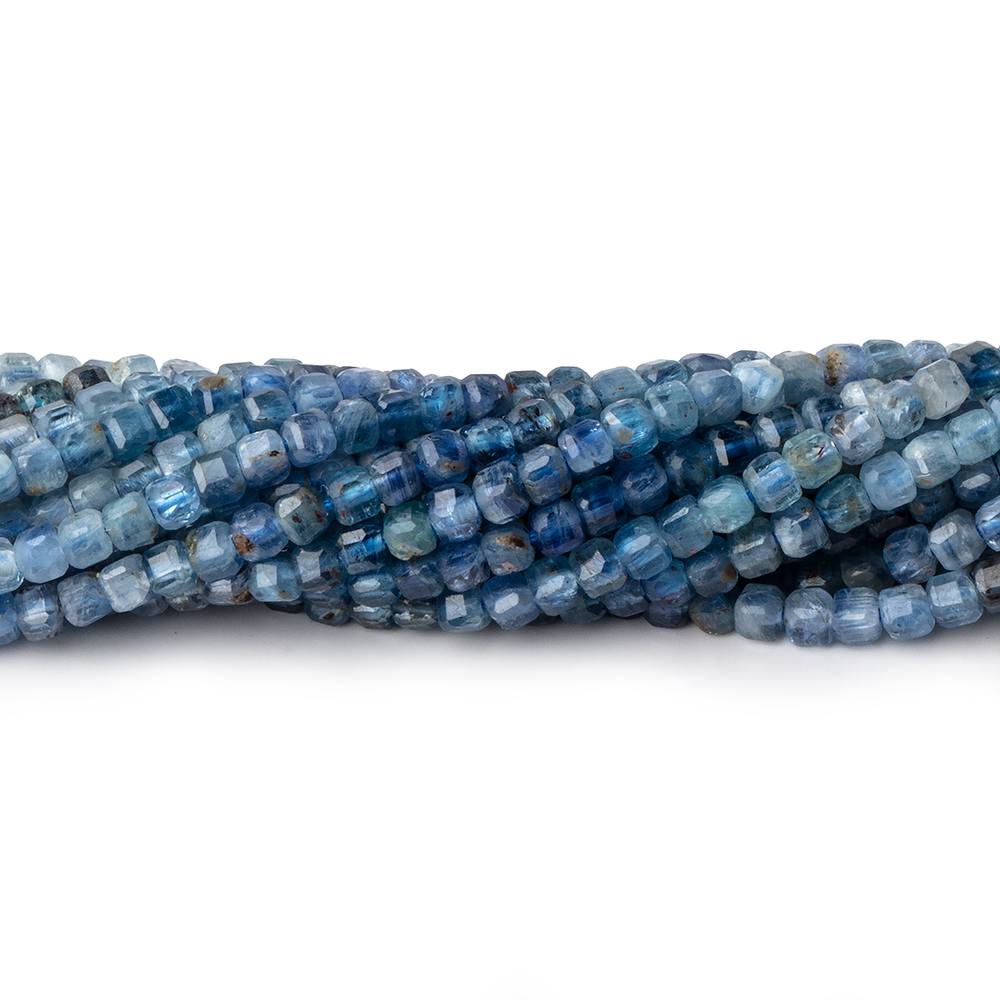 Shaded Kyanite Micro-Faceted Cube Beads, 2.5mm, 12.5-Inch Strand