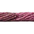 Shaded Pink Tourmaline Micro-Faceted Rondelle Beads, 2.5mm, 13-Inch Strand