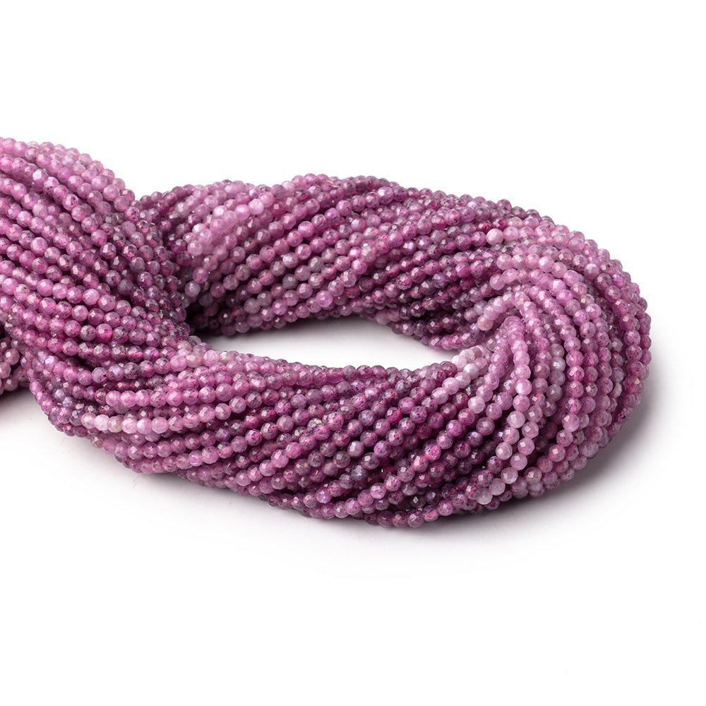 2.7mm Shaded Star Ruby Micro Faceted Round Beads 12.5 inch 120 pieces A