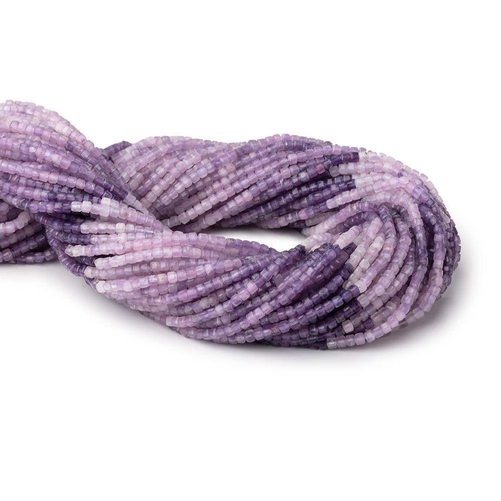 2mm Cape Amethyst Micro Faceted Cube Beads 12.5 inch 140 Beads