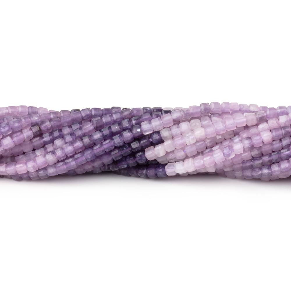2mm Cape Amethyst Micro Faceted Cube Beads 12.5 inch 140 Beads