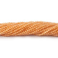 2mm Citrine Micro-Faceted Round Beads, 12.5-Inch Strand