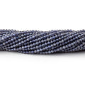 2mm Iolite Micro Faceted Round Beads 12.5 inch 168 pieces AA
