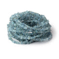 3-5mm Light Blue Aquamarine Raw Crystal Beads 16 inch 175 pieces