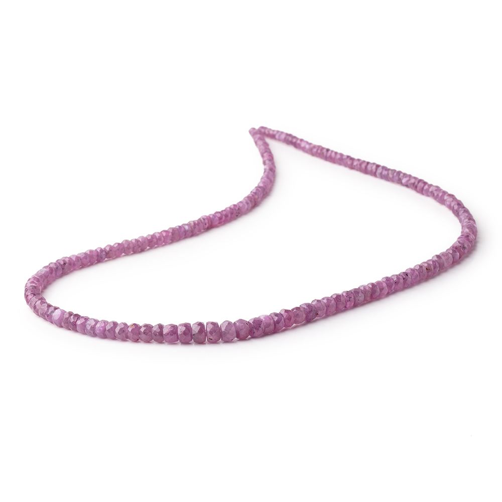 3-5mm Natural Star Ruby Faceted Rondelle Beads 17 inch 172 pieces