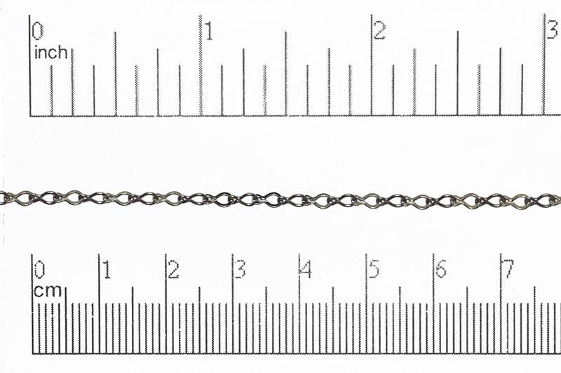 4mm x 3mm Teardrop Cable Chain - Made of plated brass - Sold by the foot - Ch-3130