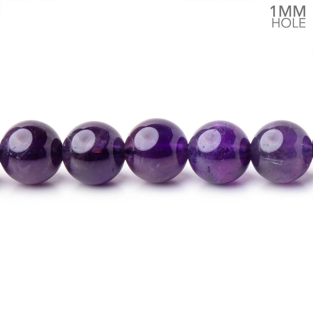 8mm Amethyst Smooth Round Beads, 14.5-Inch Strand
