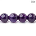 10mm Amethyst Smooth Round Beads, 15-Inch Strand
