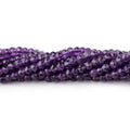 3.5mm Amethyst Faceted Rondelle Beads, 13-Inch Strand