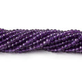 3mm Amethyst Micro-Faceted Rondelle Beads, 12.5-Inch Strand