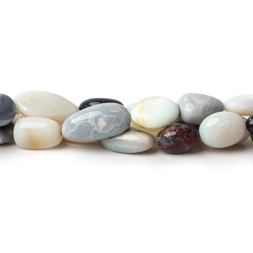 3x3–12x7mm Australian Opal Smooth Nugget Beads, 18-Inch Strand