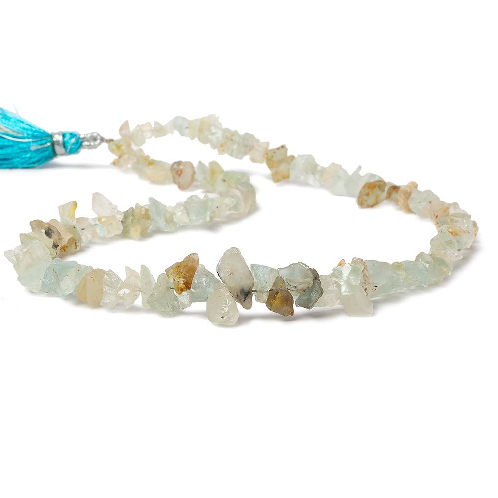 Aquamarine & Heliodor Natural Crystal Beads, 4–10mm, 14-Inch Strand