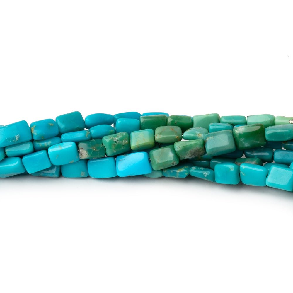Sleeping Beauty Turquoise Smooth Rectangle Beads, 4–5mm, 15.5-Inch Strand
